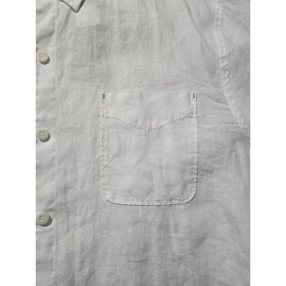 Tommy Bahama Long Sleeve Shirt Sea Glass Breezer White Solid Linen New XXL - Picture 3 of 11